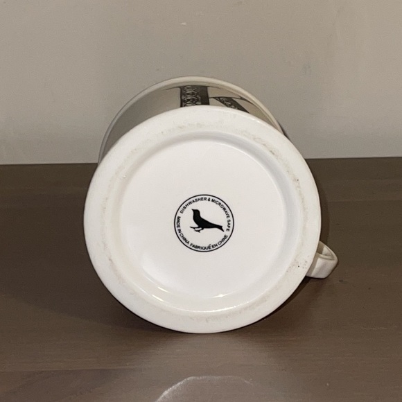 Anthropologie Cream and Black Ceramic Letter K Mug - Picture 6 of 7